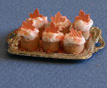 Dollhouse Miniature Cupcakes, Harvest